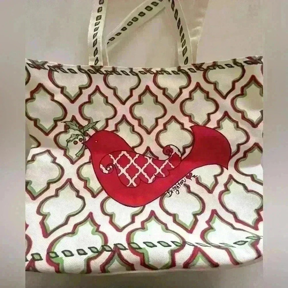 Brighton Love & Joy Canvas Tote Bag Christmas New With Tags - Picture 4 of 10
